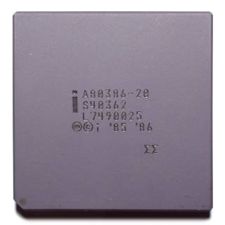 Processeur Intel A80386-20.