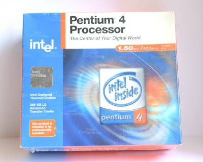 Boite de processeur Intel Intel Pentium 4 1,5 GHz (Willamette).
