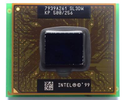 Processeur Intel Mobile Pentium III 500.